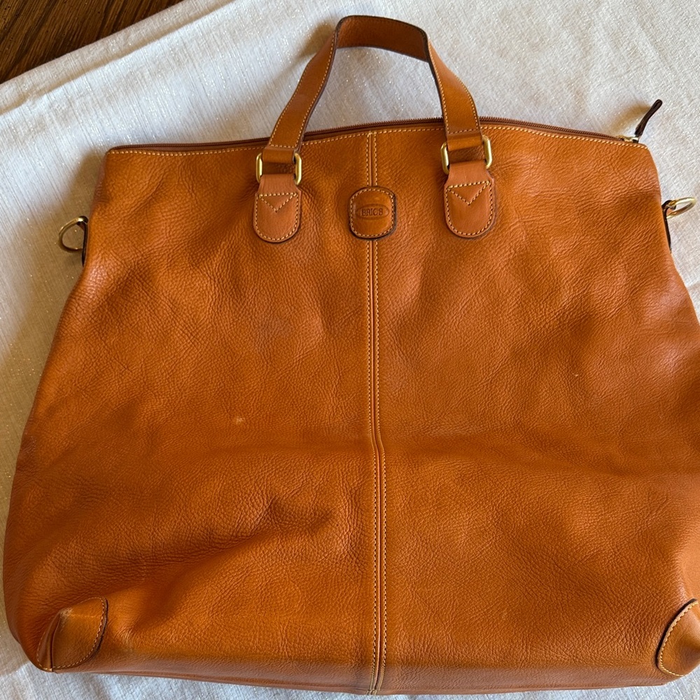 Bric's Burnt Orange Leather Tote